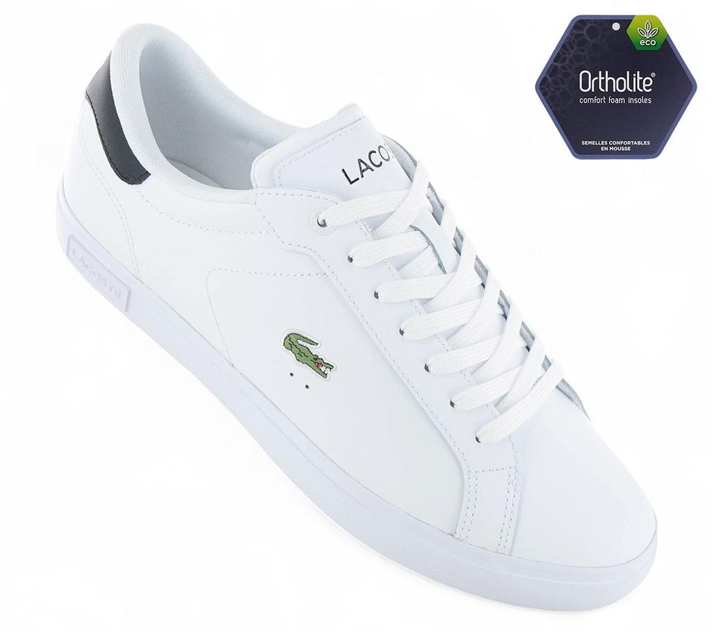 Lacoste Powercourt 125 - Мужские кроссовки обувь кожа белая 749SMA0081147 ОРИГИНАЛ