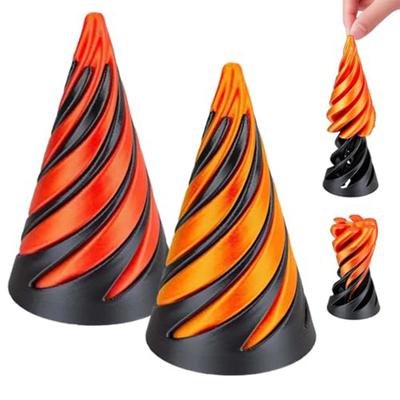 Игрушки в виде 3D-печатного спирального конуса, Невозможная пирамида, Сквозная скульптура, Пирамида для прохождения, Игрушка-непоседа, Снятие стресса, Винтовые игрушки