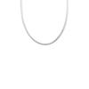 Tirr Lirr Tizen Maximize Snake Chain Silver White Necklace TNDSVW14044M