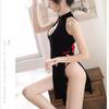 Sexy Underwear Velvet Retro Women's Cheongsam Back Straps Tied Sexy Hollow Temptation