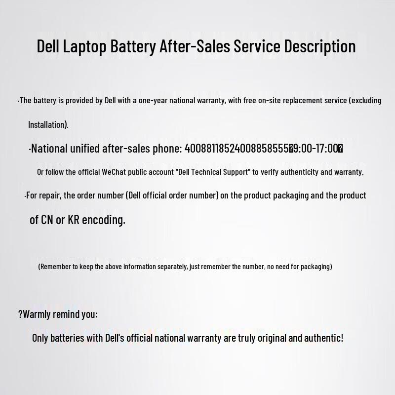 Dell Original Laptop Battery 93FTF-Z