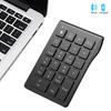 Rechargeable Wireless Numeric Keypad Bluetooth Number Pad Slim 22-Keys External Numpad Keyboard Data Entry