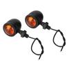 2Pcs Retro Metal Motorcycle Turn Signal Lights Indicators Lamp