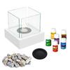 Tabletop Bio-fireplace TANGO3 White Set Mix