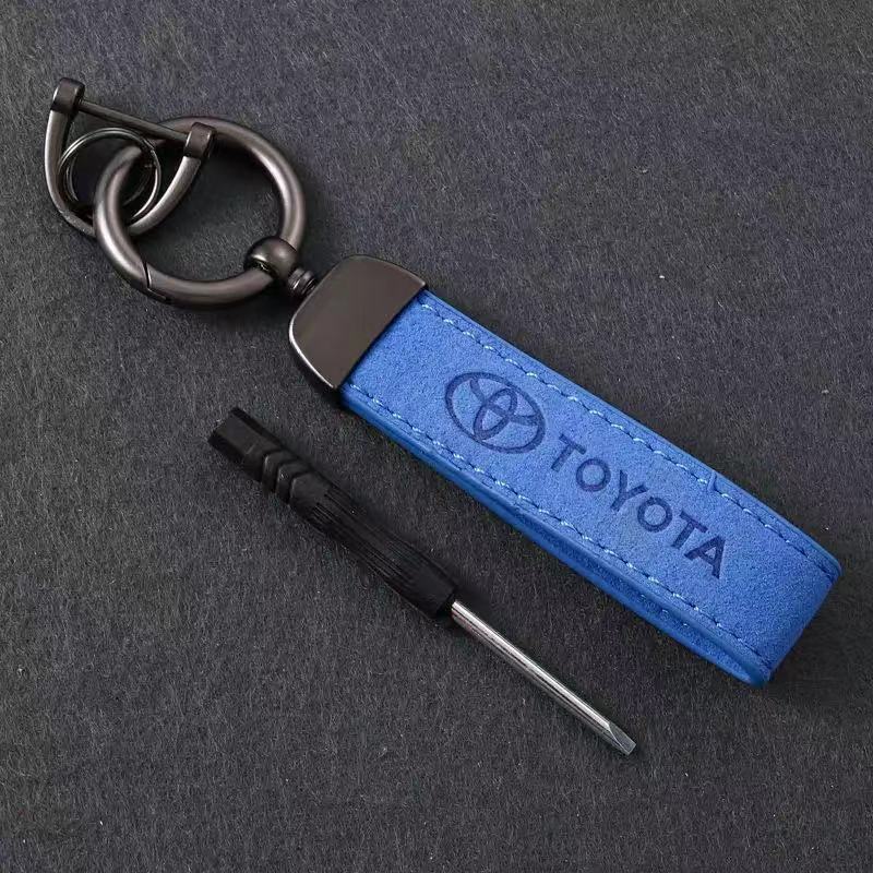 ABU3 Брелок для ключей автомобиля Кольца для брелоков Металл Кожа Для Toyota Corolla Crown Camry Avensis Auris RAV4 Yaris Автомобильные аксессуары