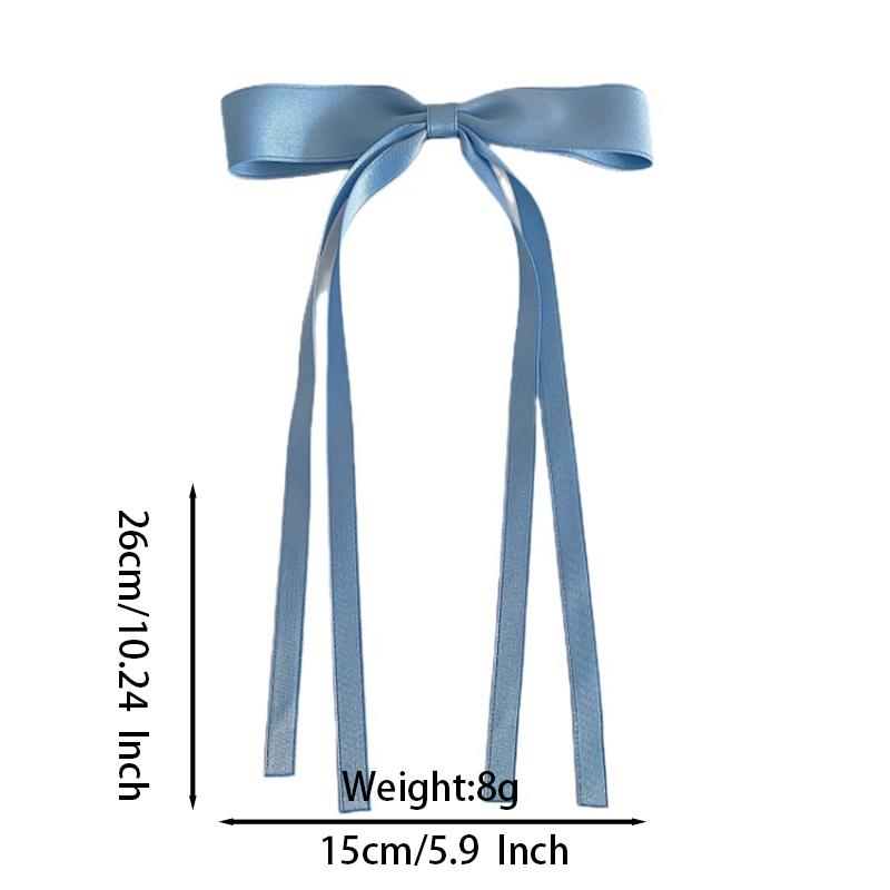 2PCS New Cute Princess Fashion Solid Ribbon Bow Lovely Girls Hairpins Children Headwear Hairgrip Hair Clips Hair Accessories