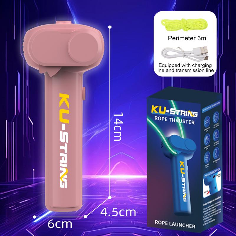 Игрушка-шнурок, светящаяся в темноте, портативная пусковая установка для веревок, игрушка-фиджет, USB, электрическая, ручная, крутая игрушка для детей, подарок
