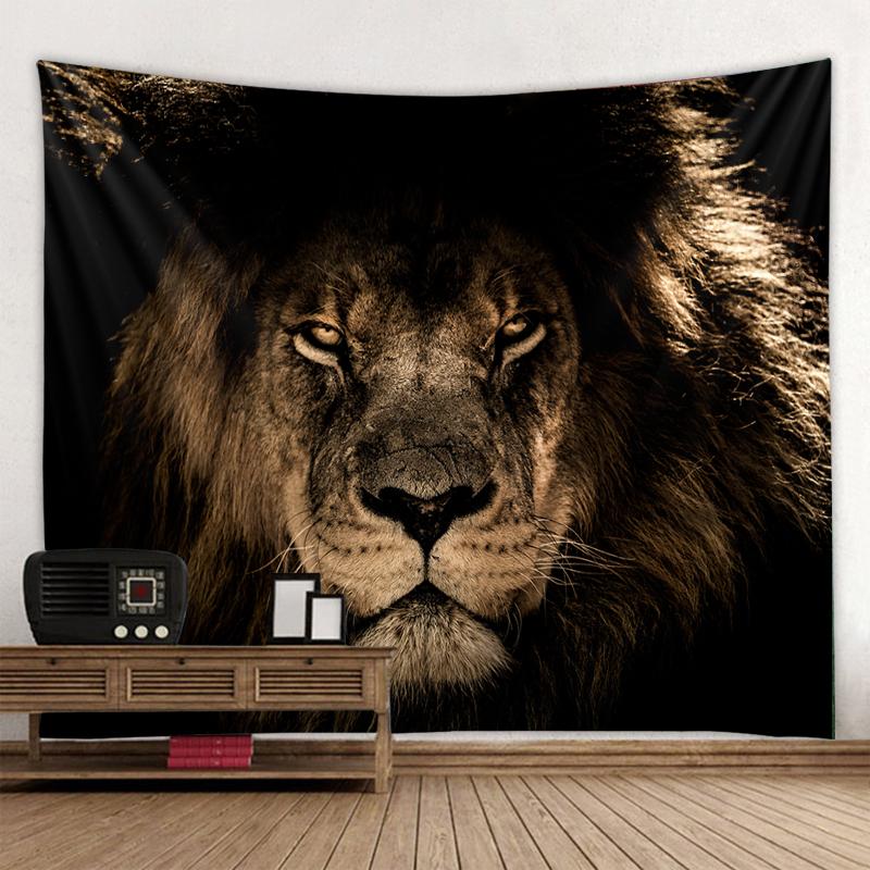 Bedroom Tapestry Hippie Boho Style Wall Tapestry Lion Decor Tapestry Landscape Wall Decor Home Decor Tapestry