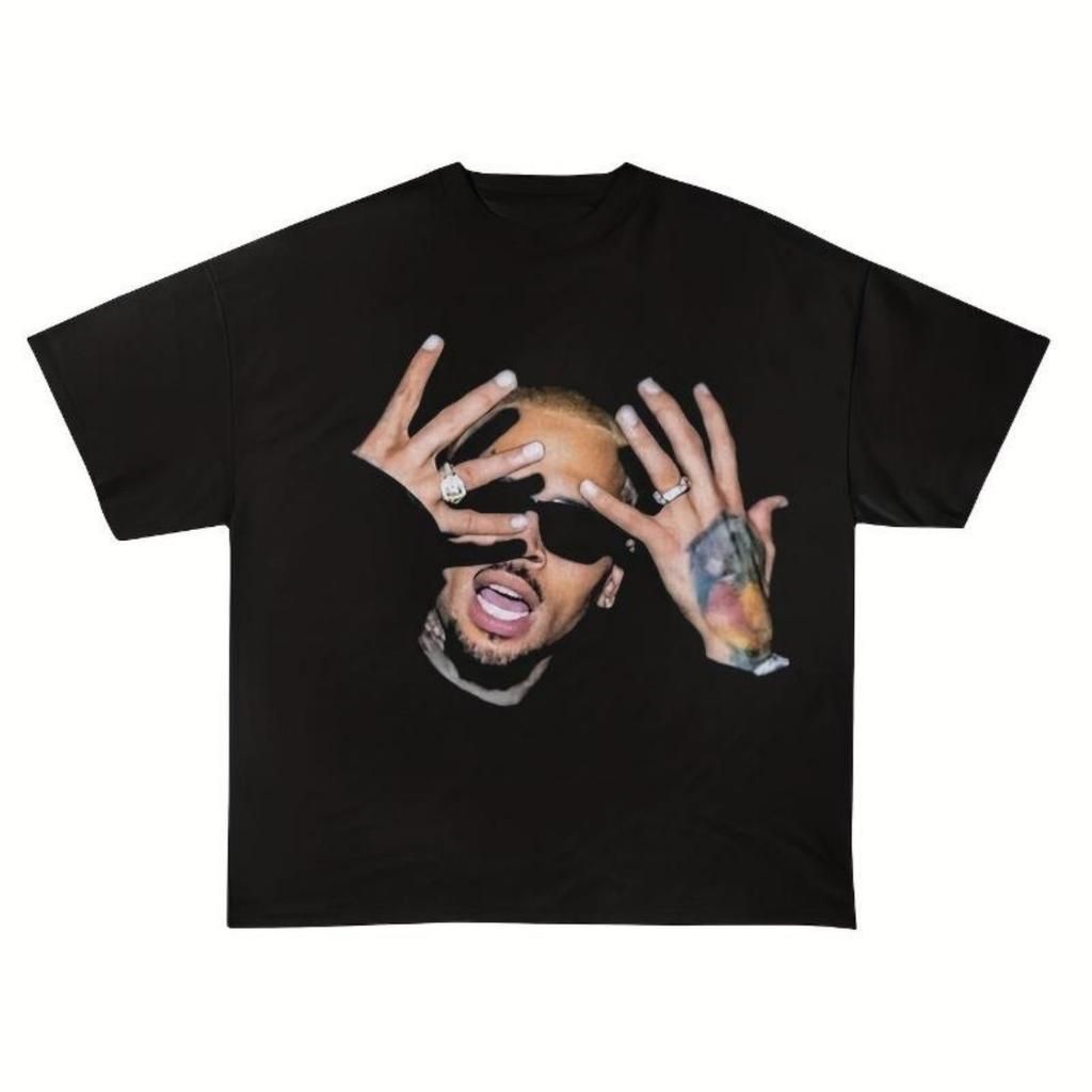 Американский Винтаж Крис Браун Breezy Bowl XX Концертная Футболка Летняя Новая Винтажная Мода Мужская и Женская Уличная Одежда