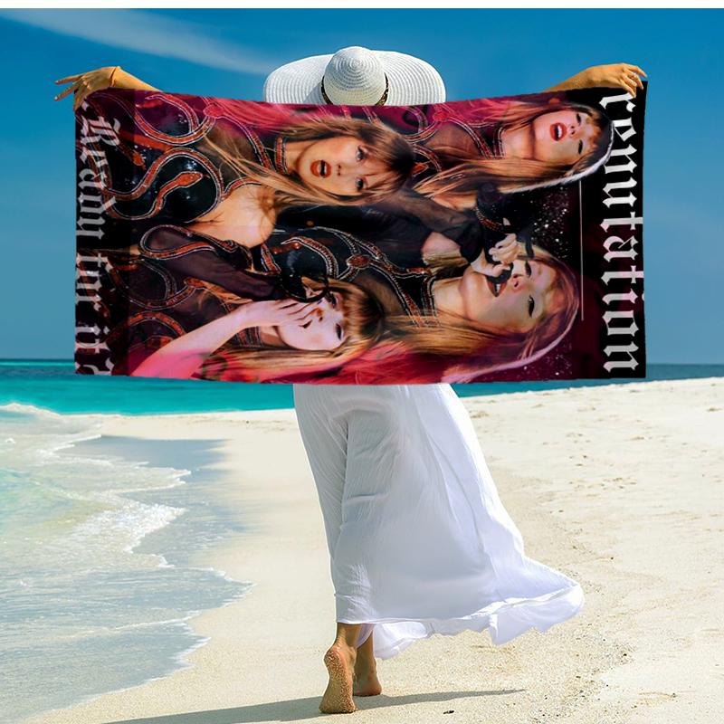 Пляжное полотенце Taylor music, Супермягкая микрофибра, Подарок для нее/него, На день рождения, Для бассейна, пляжа, путешествий, Декор для дома, Подарки для фанатов