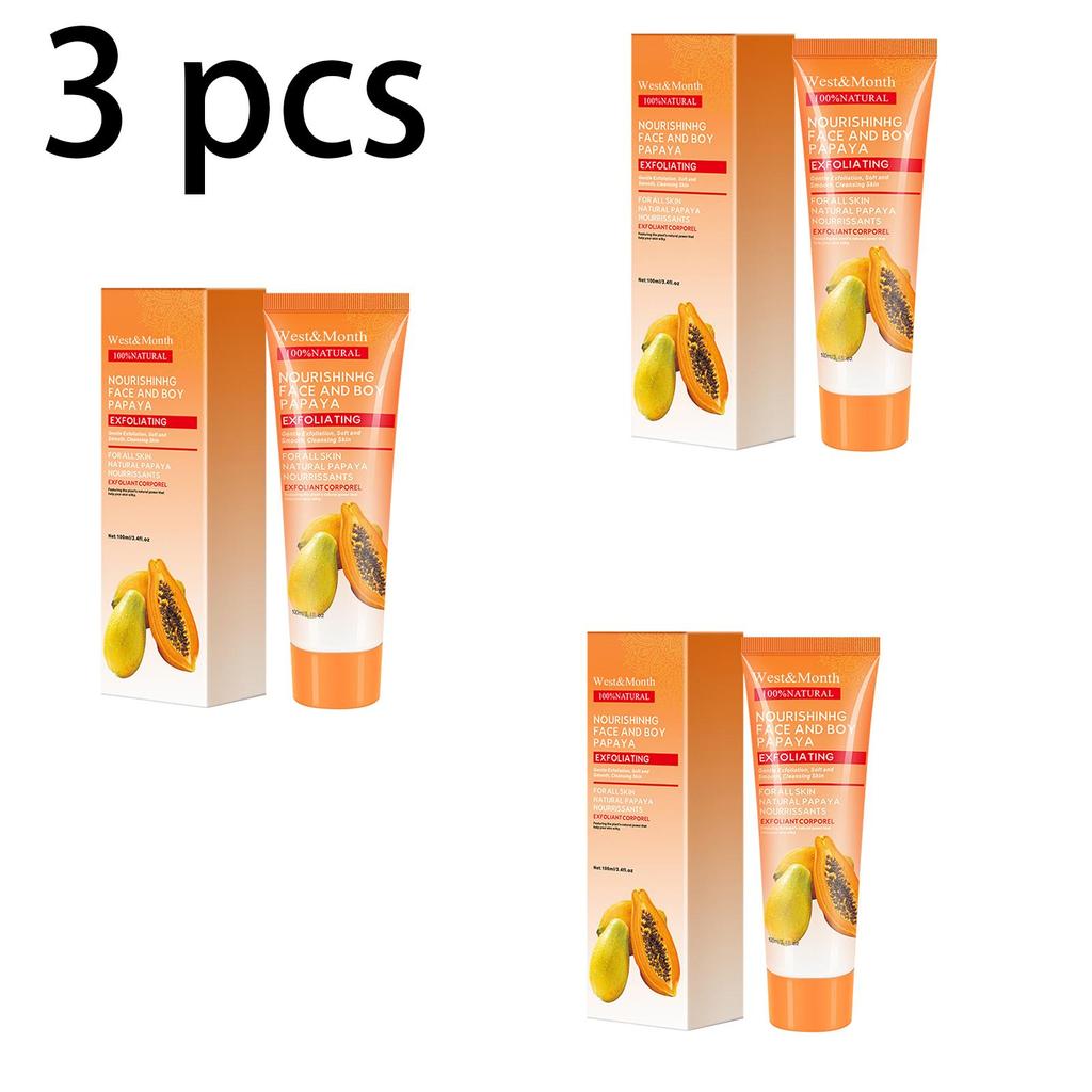 West&Month Отшелушивающий гель с папайей - Мягко очищает кератин, увлажняет, подтягивает и осветляет кожу. Подходит для лица и шеи 100 мл