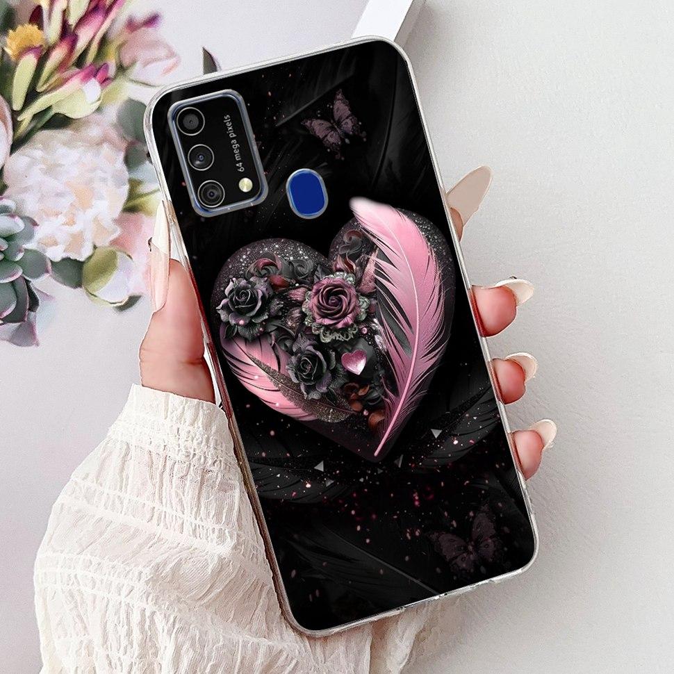 Cute Cat Caroon Cover For Samsung Galaxy A21s Case Soft Silicone Fundas Phone Cases For Samsung A 21s A21s SM-A217F Full Bumper