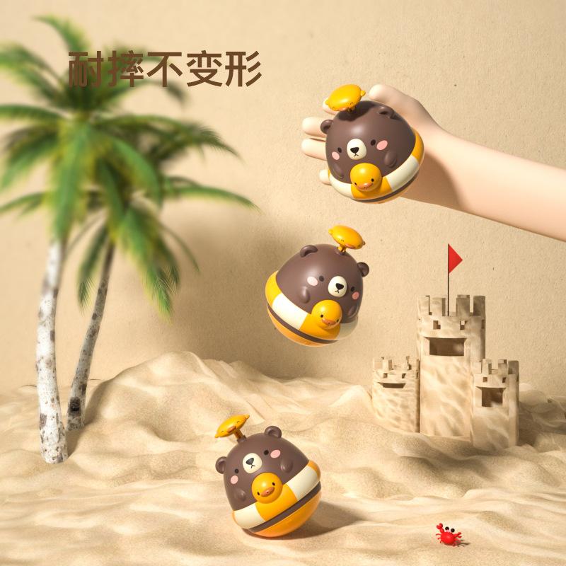 Летний стакан для воды игрушка для купания малыша, распылитель воды в виде медвежонка, игрушки для игры в воде для мальчиков и девочек, игрушки для ванной