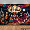 The Flat Mexican Day of the Dead Theme Backdrop Is Suitable for Halloween Parties and Studio Shoots.