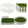90x5cm Mini Fairy Garden Fence Natural Wood DIY Wooden Fence  Dollhouse Decoration