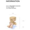 Трясущийся Деревянный Человек, Трясущаяся Деревянная Фигурка Человека для Приборной Панели Автомобиля, Деревянная Кукла Ручной Работы с Трясущимися Ногами, Забавные Украшения для Автомобиля с 12 Магнитными Выражениями