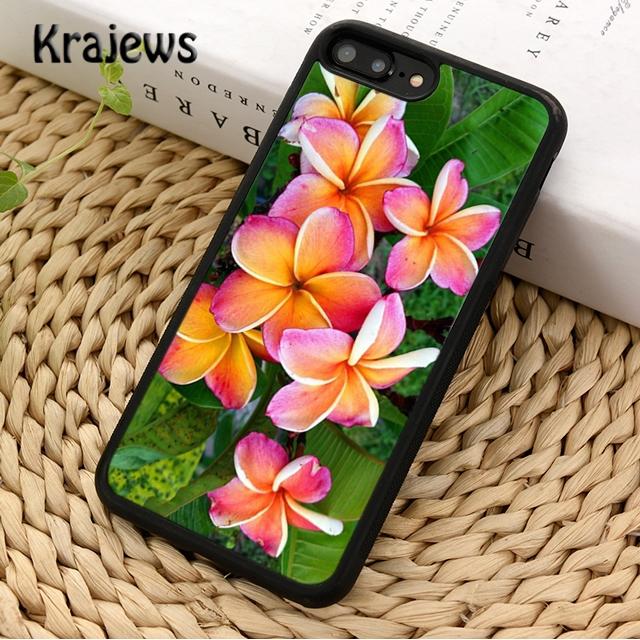 Krajews Тропические Цветы Франжипани Для Чехла Телефона iPhone 17 Air 16 15 14 plus 12 13 pro max coque Fundas