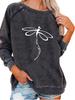 Women's Pullover Sweatshirt Oversized Sweatshirt Women's Spring/Fall Fashion Dragonfly Print Top