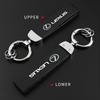 Car Logo Metal PU Leather Car Keychain Ring Auto Accessories For Lexus F-SPORT ES RX NX LS UX LM LX GX LC RZ IS CT GS RC HS