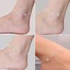 Single/Double Layer Star Ball Leaf Cross Charm Anklet Summer Lady Ankle Bracelet