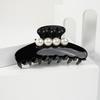 Vintage Big Pearl hair Grab Elegant Women Acetate Hair Clips Hair Ponytail Clip  for Girls