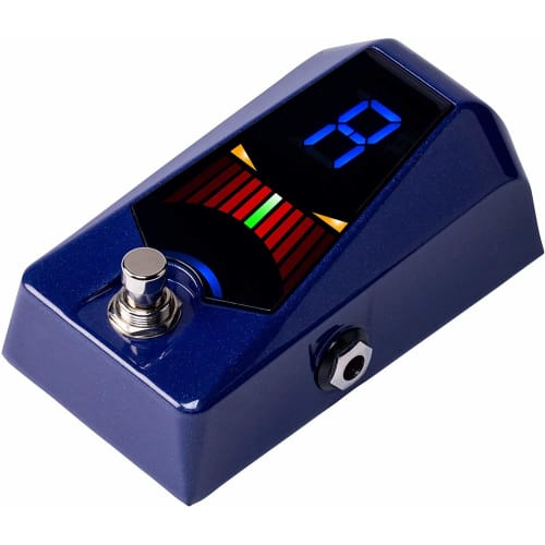 KORG Pitchblack Advance BL Pedal Tuner for Guitar/Bass, Sparkle Blue (PB-AD BL)