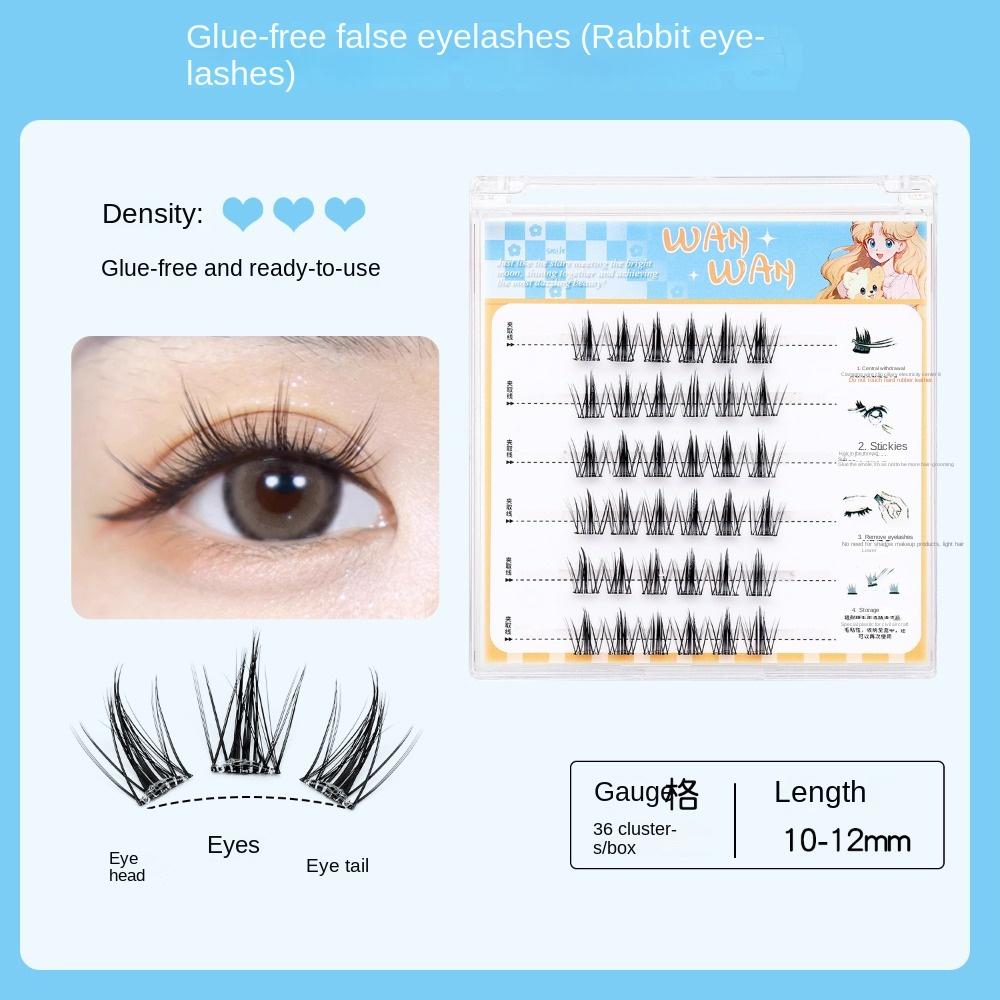 Sweet Adhesive False Eyelashes Makeup False Eyelash Clusters Grafting Lashes