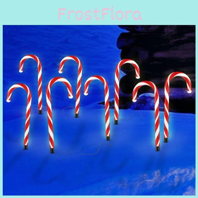 Candy Solar Christmas Cane Light String For Courtyard Garden Lawn Decoration