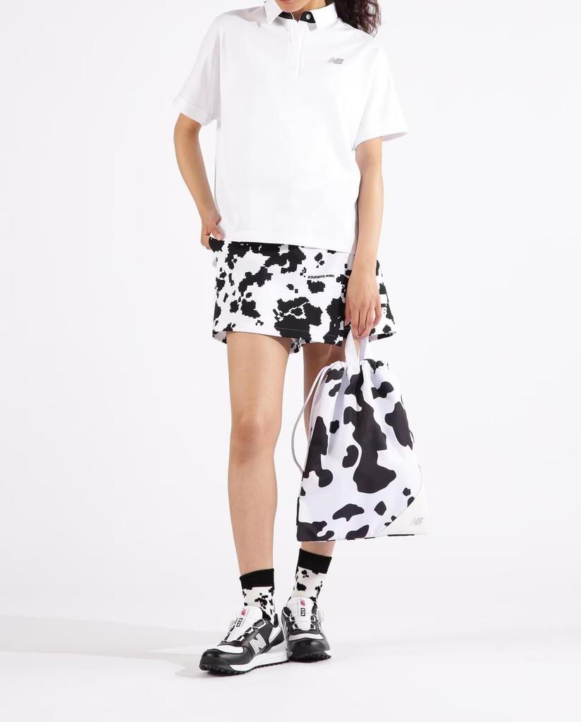 Футболка-поло с коротким рукавом для гольфа 2 [New Balance] (Растяжение/Удержание) / Женский / 012-4268504 030_Белый [L]