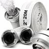 Fire Hose for Water Pumps, Septic Tank Pumps, Quick Connectors, 2" Inches, 20M