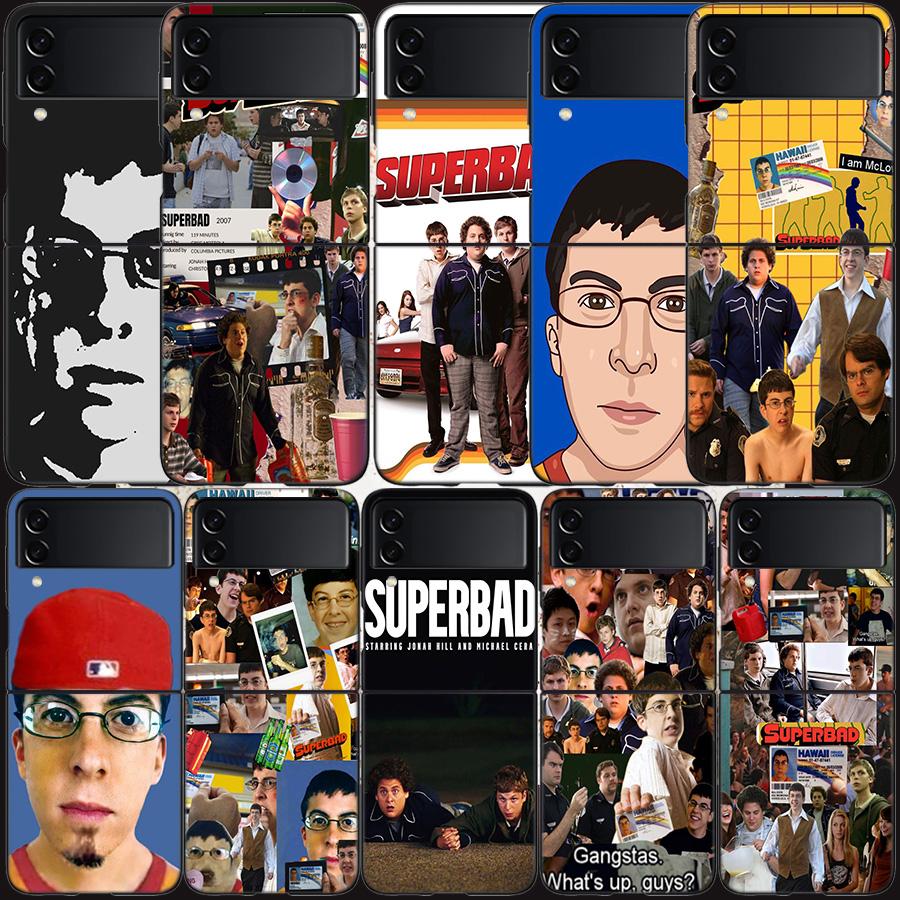 Чехол для телефона Mclovin SuperbadZ для Samsung Z Flip 7 6 5G Galaxy Z Flip 5 4 3 Черный Жесткий Чехол Роскошный ПК Корпус Coque