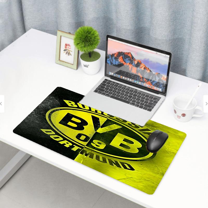 Borussia Dortmund Print Mouse Pad, Anti‑Slip Desktop keyboard Mat, for PC Laptop Gaming Working Daily Use, Cool Festival Surprise Gift
