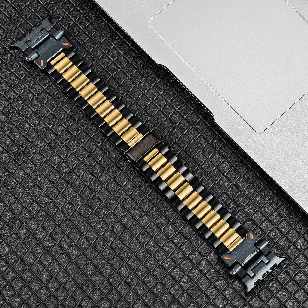 Metal+Stainless Steel Strap For Apple Watch Ultra 3/2/1 49mm Bracelet For Apple Watch Band 11 10 9 8 7 6 5 SE 42/45/46/49mm Band
