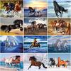 5D Diamond Painting Cross Stitch Horse Full Round Diamond Embroidery Animals Picture