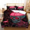 Хэллоуин домашний комплект постельного белья череп голова пододеяльник наволочка домашний комплект постельного белья AU/EU/US полноразмерная односпальная/двуспальная кровать