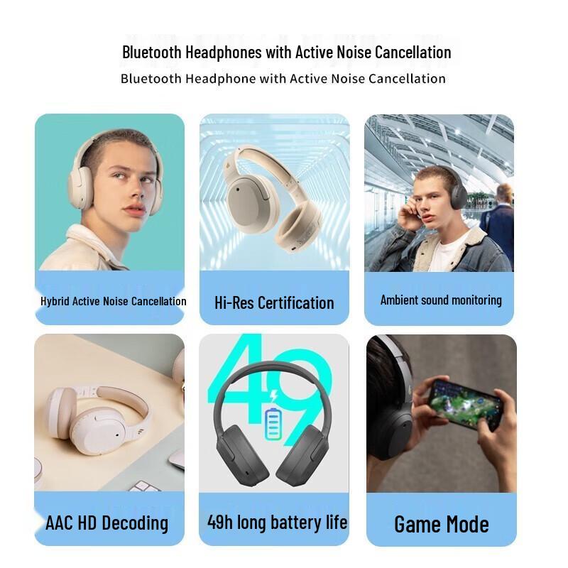 EDIFIER W820NB Classic Edition Over-ear Bluetooth Active Noise Cancelling Headphones