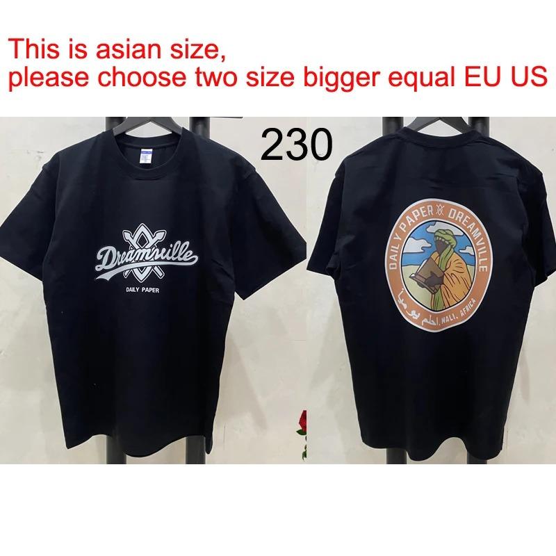 Простая белая футболка с принтом букв для унисекс, повседневная, из бумаги, футболка в американском стиле, винтажная уличная одежда, топы DAILY PAPER, унисекс