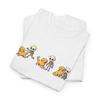 Canine Skeleton Shirt Halloween Pets Gift Women Doodle Tee Dog Skeleton T-Shirt