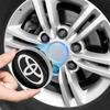57mm 62mm ABS Chrome Wheel Center Hub Caps 4Pcs Set for Toyota Corolla RAV4 Camry Yaris C-HR Prado Prius Levin Car Accessories