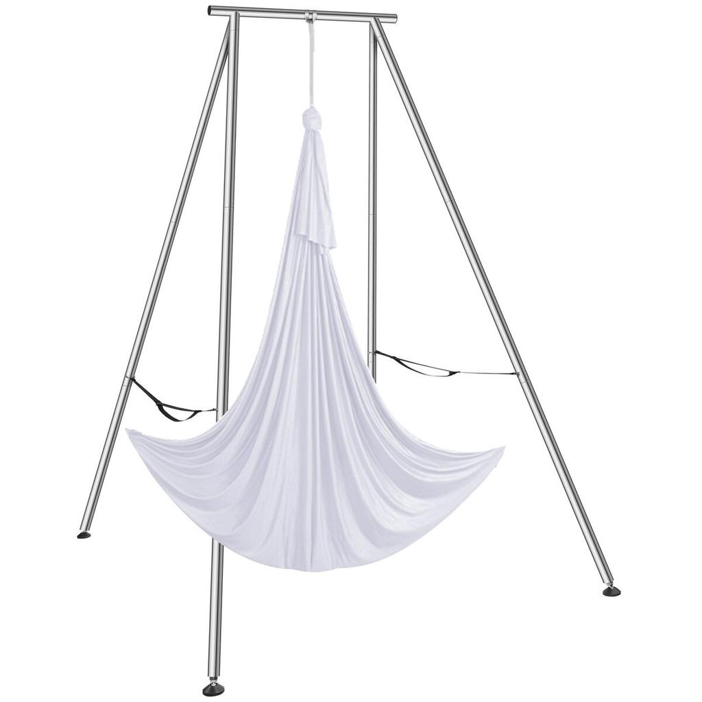 Aerial Yoga Frame & Yoga Hammock, 9.67 ft Height Professional Yoga Swing Stand Comes with 6.6 Yards Aerial Hammock, Max 551.15 lbs Load Capacity Yoga