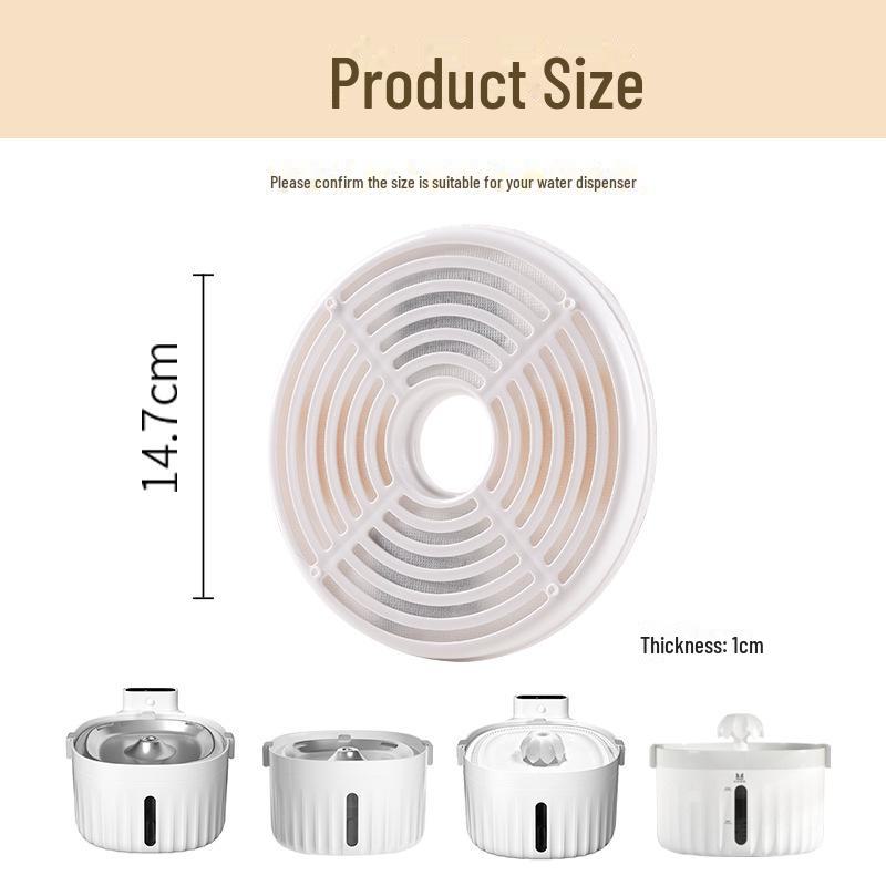 Фильтр для питьевого фонтанчика Youpu Pet - набор из 2 фильтров с активированным углем для фонтанчиков для кошек