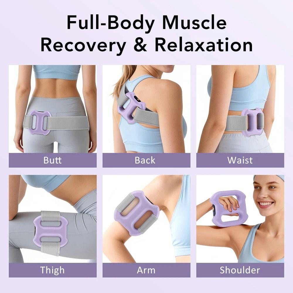 Dual-Ring Electric Fascia Ring Massager Portable Full-Body Fascia Ring Deep Tissue Massage
