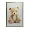 Pluszowy Uroczy Miś Pluszowy Uroczy Miś, 70X100 Cm, Rama Drewniana Jasny Dąb, Papier Matowy 230 Gsm