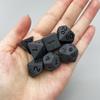 Набор игральных костей DND, черные многогранные игральные кости для настольной игры DND TRPG Running Team