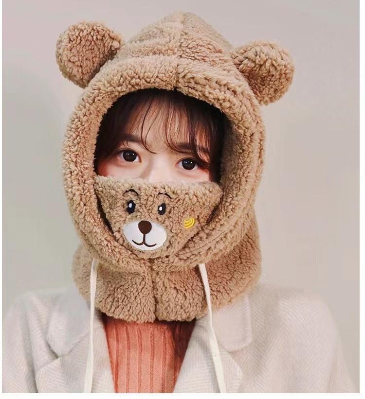 Зимняя шапка женская антифриз новая теплая велосипедная ветрозащитная шапка холодостойкая утолщенная защита шеи шарф интегрированная маска