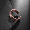 Модное квадратное кирпичное полосатое медное кольцо для мужчин и женщин, энергетическое магнитное терапевтическое открытое кольцо для исцеления сна, потери веса, ювелирные изделия