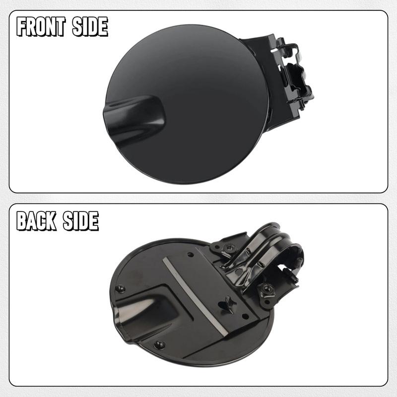 10385417 Fuel Gas Tank Door Lid Cover Flap Cap Unpainted Black for Chevrolet Colorado GMC Canyon Pickup 2004-2012