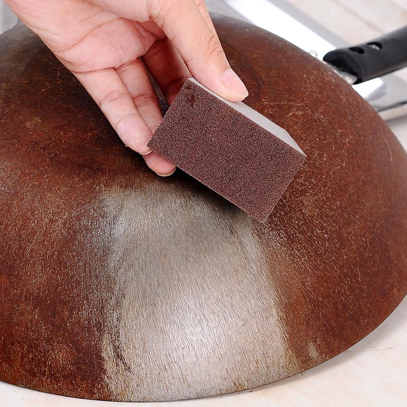 Прочная нано-губка, 1 шт., наждачное средство для протирания горшка, за исключением очаговых пятен ржавчины