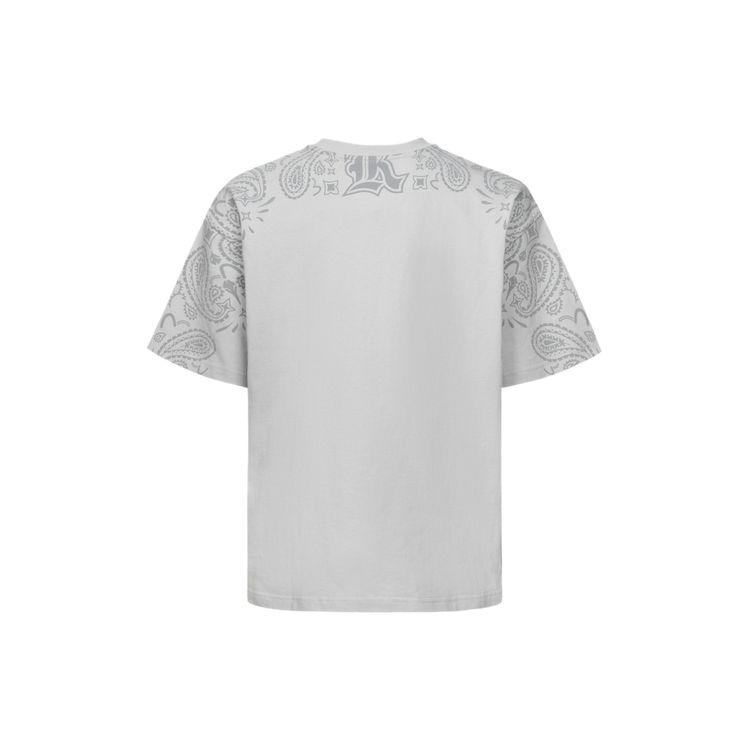Evisu Мужская оверсайз футболка с принтом «Цветок кешью» Топы 2ESGNM4TS5093LFCT