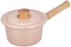 Эмалированный ковш с одной ручкой Fuji Cotton Series Пепельно-розовый 14 см CTN-14M.AP